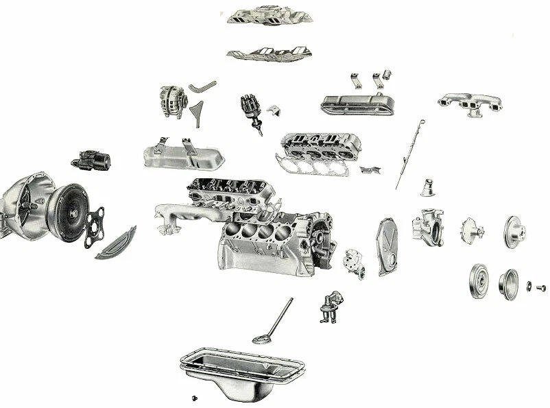 Soportes de montaje de motor para Dodge Power Wagon 1966-1971 camioneta Big Block 383 440 Foto 4 de 4