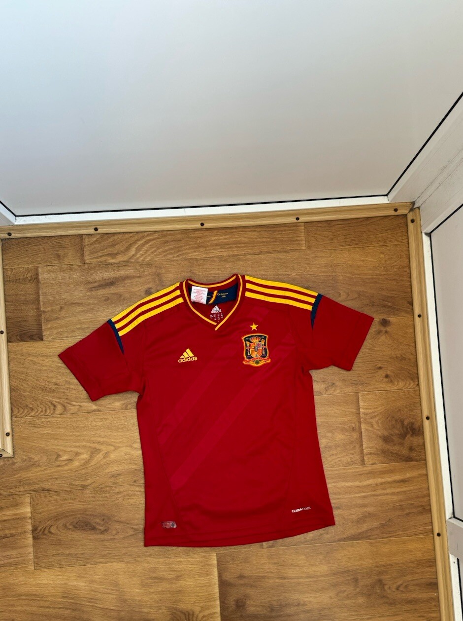 2011 FSF SPAIN ADIDAS X10937 ESPAñA WORLD CUP MUNDIAL JERSEY Youth M Boys M