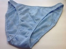 Women Panties,Bikinis Size M/6 Medium Blue Floral Exclusive Of Decoration