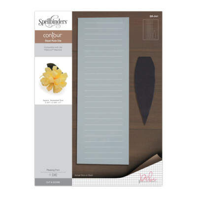 Spellbinders Stanzschablone Contour Steel Rule Pleasing Pom - Blume 3D