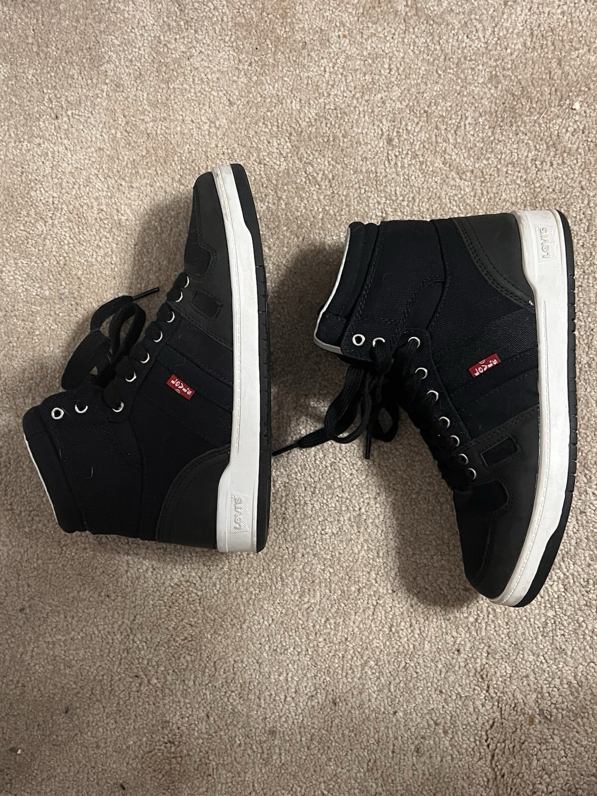 SAOLA Scarpe da ginnastica Levi's da donna in tela resistente stringate suola alta in gomma misura 6 5