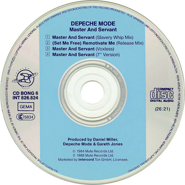 Depeche Mode – Master And Servant / (INT 826.824 CD BONG 6