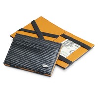 Dalvey Black And Orange Carbon Fibre Flip Wallet (03261) Dalvey Black And Orange Carbon Fibre Flip Wallet (03261)