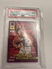 Lamelo ball 2021 donruss net marvels purple press #10 psa 9 low pop