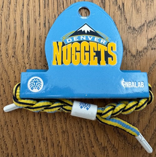 Rastaclat NBA DENVER NUGGETS Basketball Sport Shoelace Bracelet One Size - Picture 2 of 4
