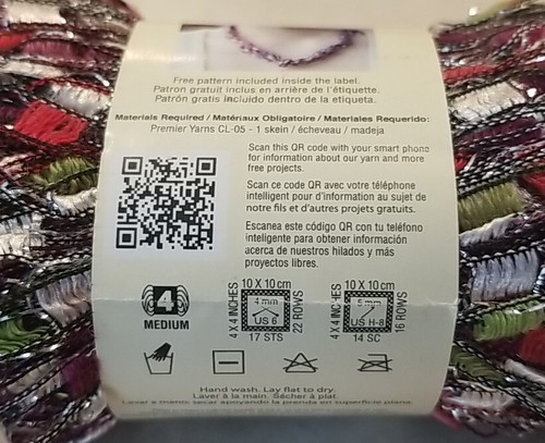 Premier City Life Medium Ladder Polyester Blend Yarn Grenadine Glitz CL-01 NEW - Picture 2 of 4