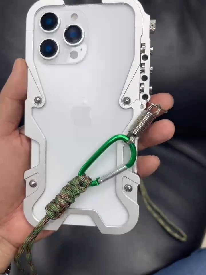 Armor Screw Metal Bumper Shockproof Case For iPhone 16e 16