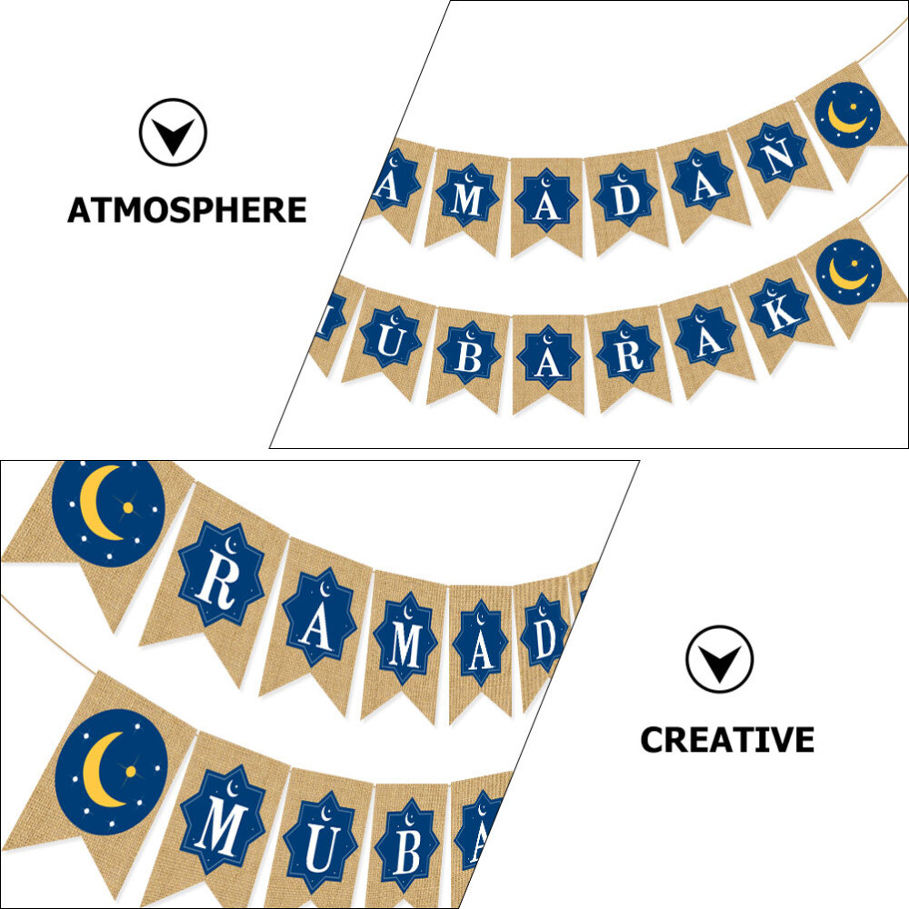 Eid Banner Flag Ramadan Hanging Decorations Eid Banner Decorations eBay