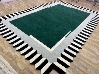 10X14 Hand Tufted Green Area Rug For Living Room Bedroom Hallway Office Home .