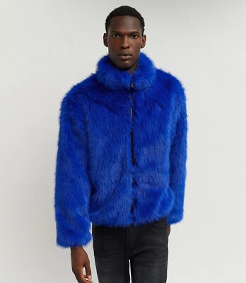Faux Fur Jackets Mens,sizes M Color Blue-Red, brown,black (value for each $75)