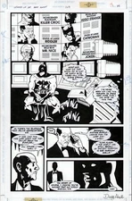 BATMAN LEGENDS OF DARK KNIGHT #109 ORIGINAL ART PAGE 2/3 SPLASH JOKER DC COMICS