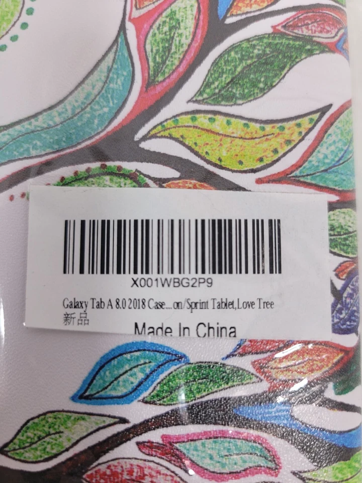 Funda Galaxy Tab A 8.0 2018, folio de cuero PU cubierta con soporte plegable para Samsung... Foto 3 de 4