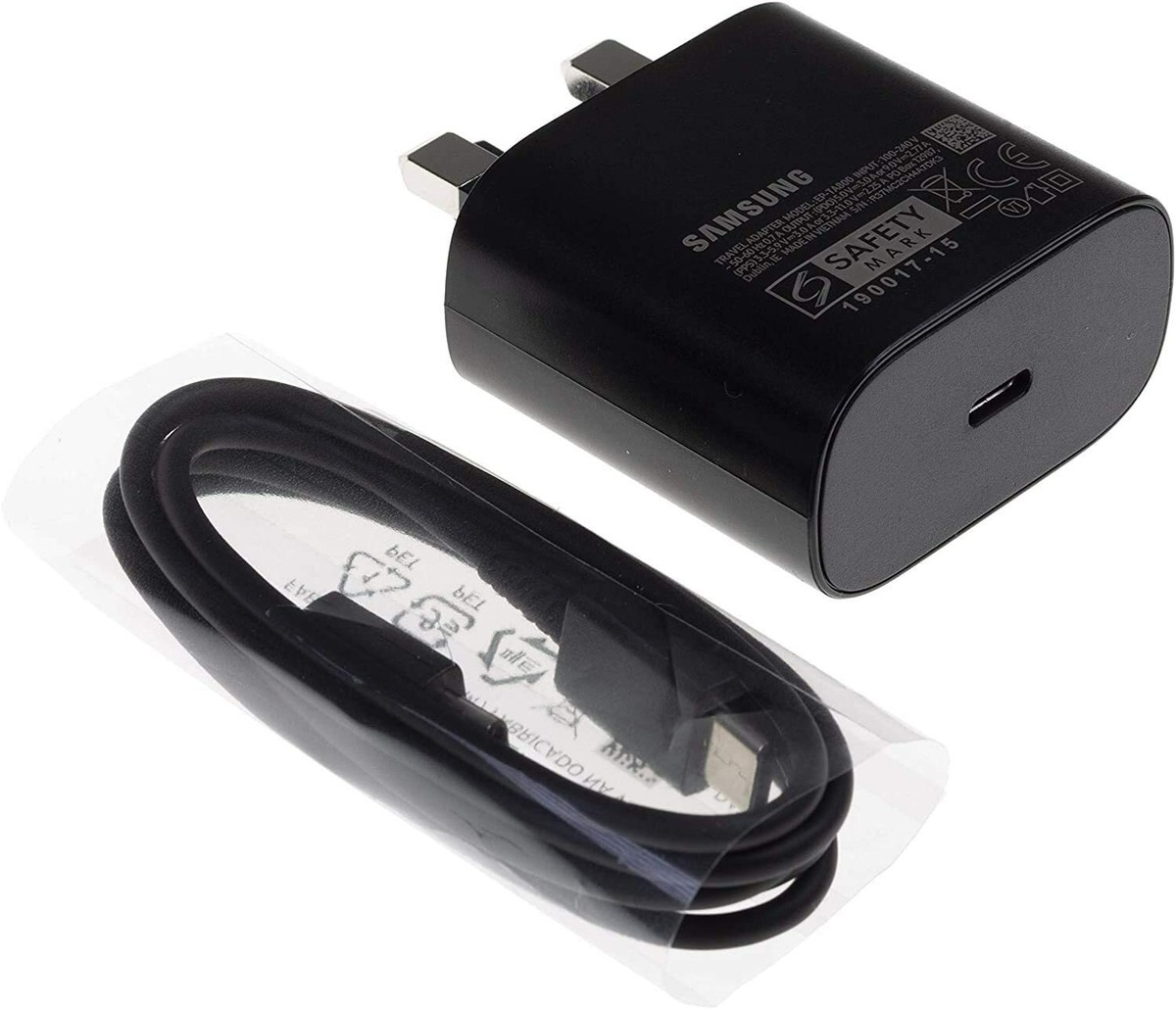 Genuine Samsung 25W Super Fast Charger Plug Cable For Galaxy S23