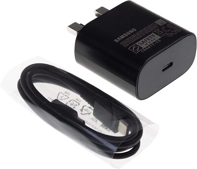 Genuine Samsung 25W Super Fast Charger Plug Cable For Galaxy