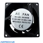 Axial Oven Fridge Freezer Cooling Fan Motor 80x80x38 mm Catering Refrigeration