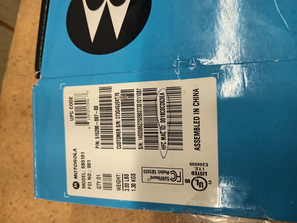 motorola cable modem Sb5101 - Image 3 of 4