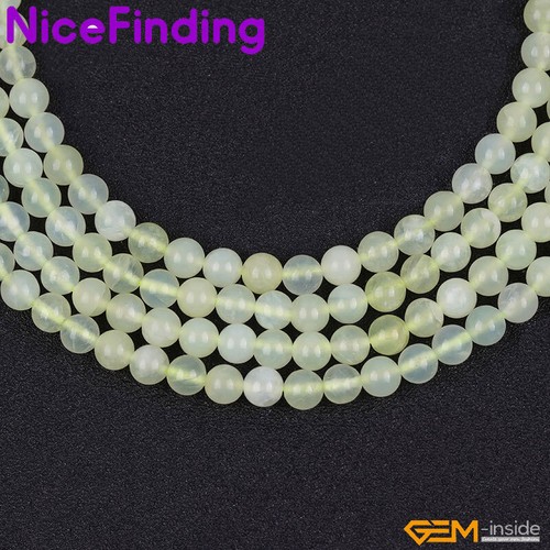 Collar verde cuarzo de 15" con cuentas de piedra natural de jade Hua Show para hacer joyas - Imagen 23 de 43
