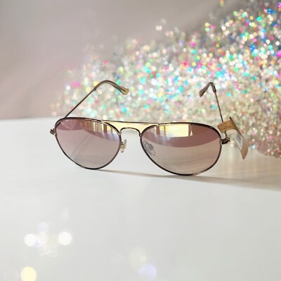 FRYE & CO Rose Gold Classic Metal Aviator with Rose Lens  display picture 1