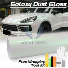 Galaxy Dust Gloss Aurora White Metallic Auto Sticker Decal Vinyl Wrap Sheet Film