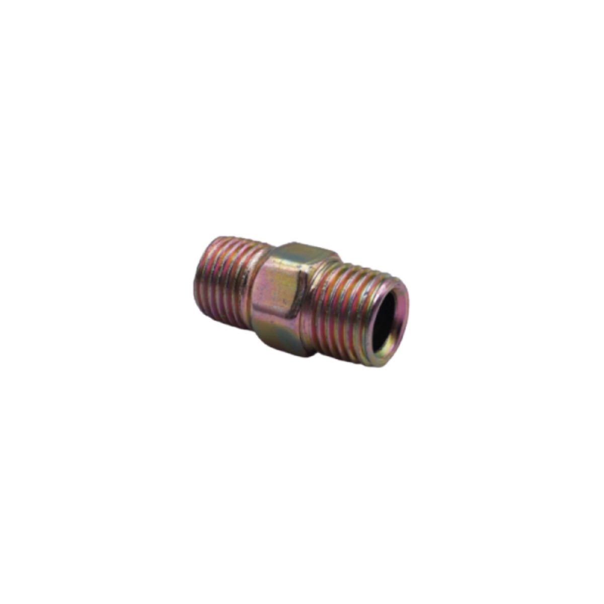 1 pc 1/4" NPT Male to Male Hex Nipple Air Compressor Brass Fitting