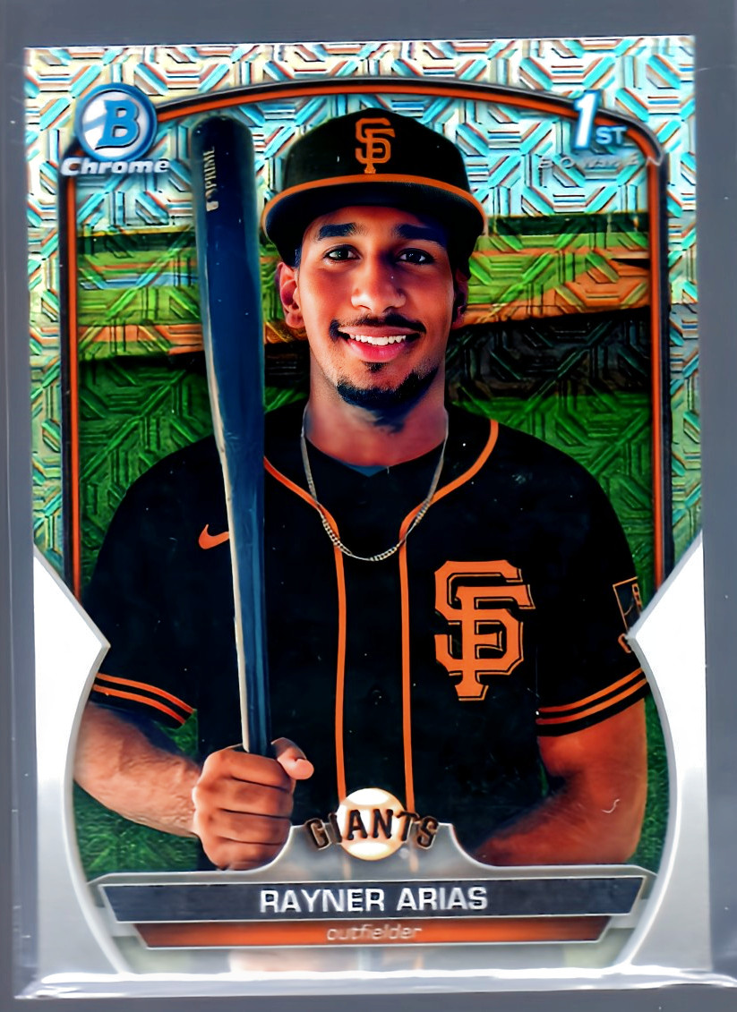 2023 Bowman Chrome Mega Box Prospects #BCP222 Rayner Arias 1st Bowman