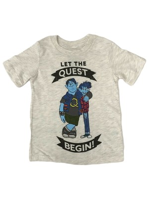 Jumping Beans Pixar Onward Boys Beige Short Let the Quest Begin Shirt T-Shirt 7
