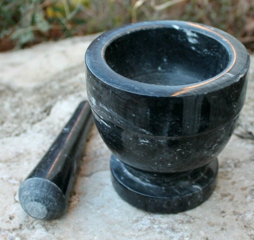 Petit pilon et mortier en marbre dropshipping | Artisan furniture UK Petit pilon et mortier en marbre dropshipping | Artisan furniture UK