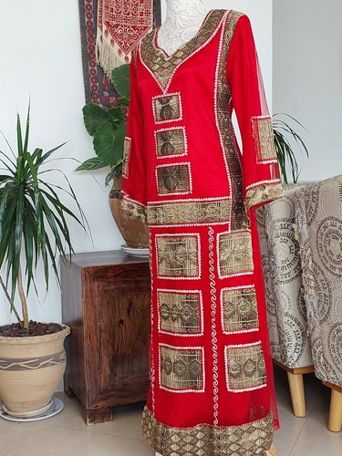 Colorful Kaftan - Palestinian Thobe dress Cultural Caftan - Picture 4 of 8