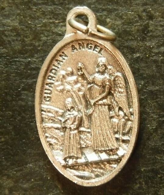 Catholic Guardian Angel Medal eBay