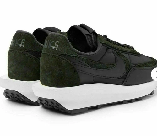 SACAI X NIKE LDWAFFLE BLACK  TRAINERS SNEAKERS SCHUHE TURNSCHUHE SHOES 9.5 43