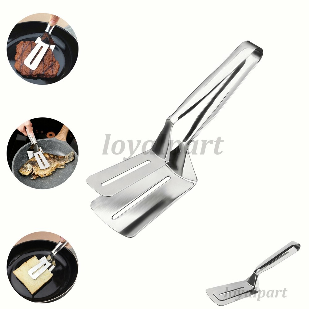 Stainless Steel BBQ Tongs for Meat Bread Steak Cooking Kitchen Tool