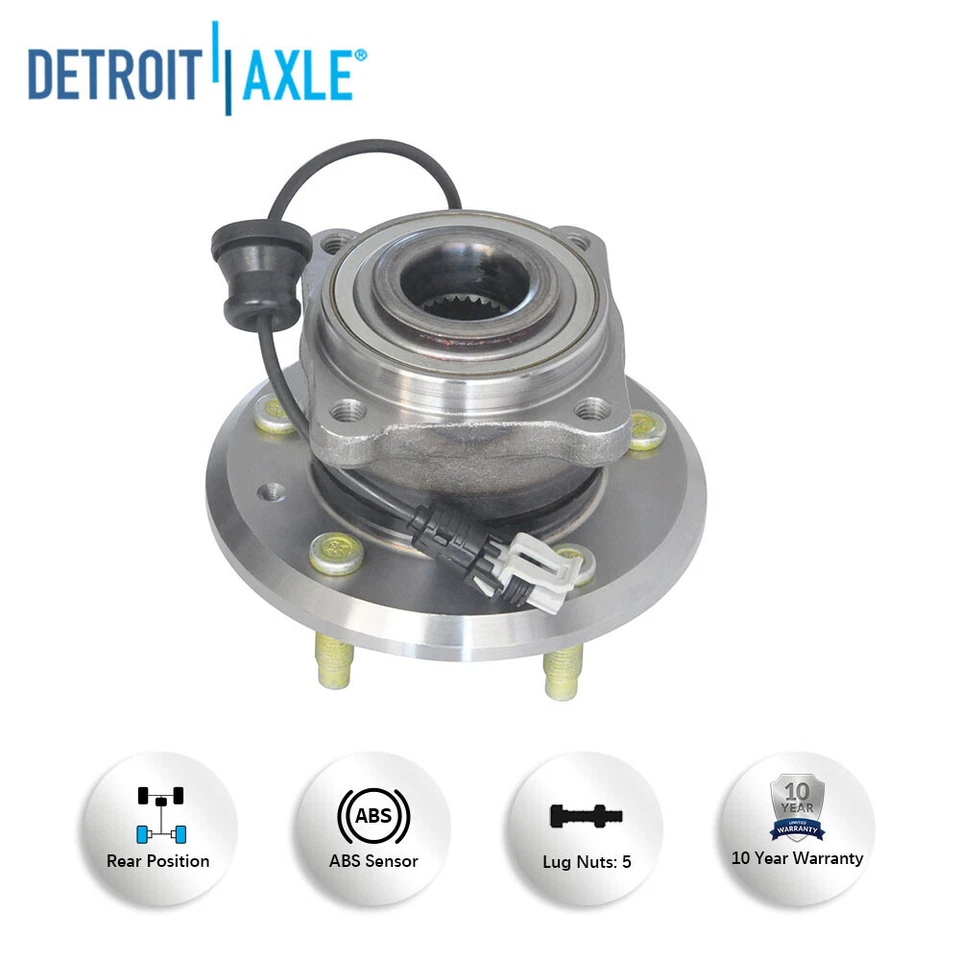 Bujes de cojinete de rueda trasera para Chevy Captiva Sport Equinox Pontiac Torrent Saturn Foto 4 de 4