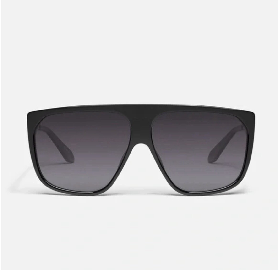 ▪️Quay Australia Unisex No Curfew Polarized Shield Sunglasses New in Case Quay Australia No Curfew Shield Sunglasses Black Smoke  main image 4