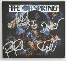 The Offspring Bad Times Roll BAND AUTOGRAPHED SIGNED CD COVER BECKETT BAS COA