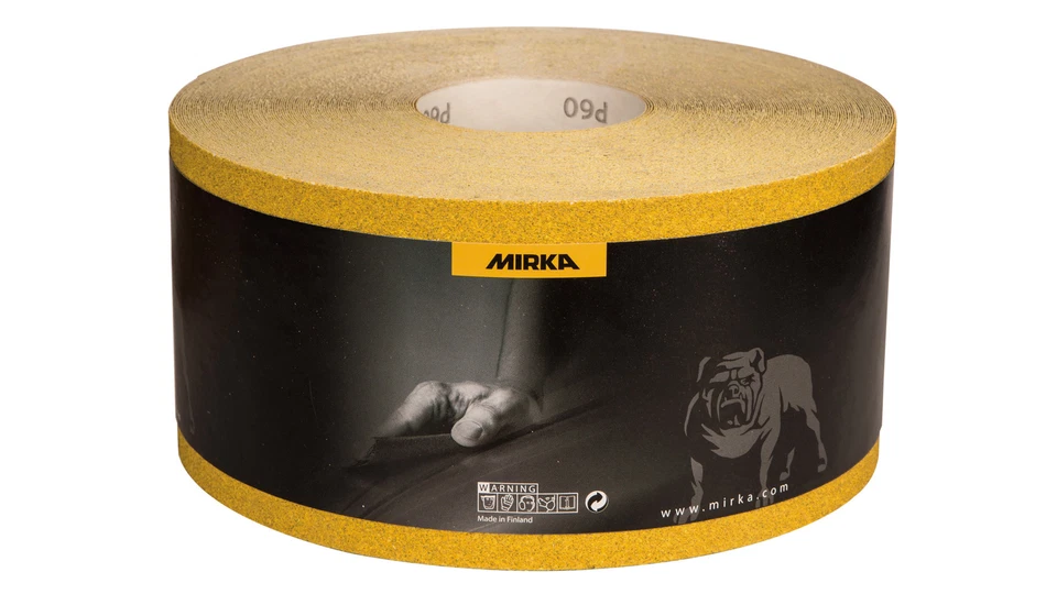 Rotolo di carta abrasiva Mirka Gold 115 mm x 50 m rotolo abrasivo grane P40-P400
