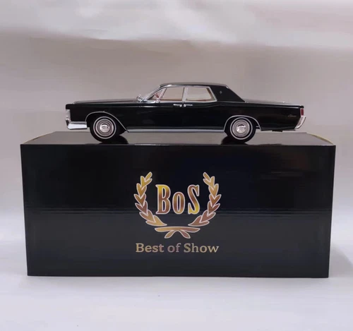 BOS modello 1/18 LINCOLN CONTINENTAL BERLINA 1968 nero 001 - Foto 5 di 8