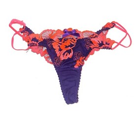 Agent Provocateur Karlie Set 36A 2 2 Lace Neon Bra Suspenders Thong