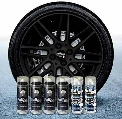 Pack 6 Sprays Vinyle Liquide Full Dip Noir Brillant FullDip - Foto 4 di 6