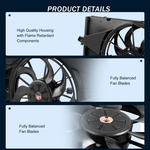 Ventilador de refrigeración del radiador de 2,4 L para Chevrolet Equinox GMC Terrain GM3115239 2010-2017 - Imagen 5 de 17