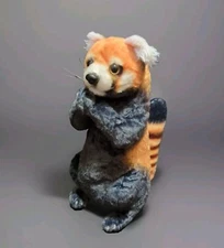 Blessing Red Panda Perched Plush Toy 15×10" Stuffed Animal Raccoon Realistic 