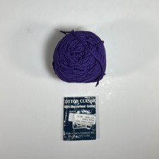 Tahki Imports Ltd Cotton Classic Yarn 1 Ball Color 3940 Royal Purple