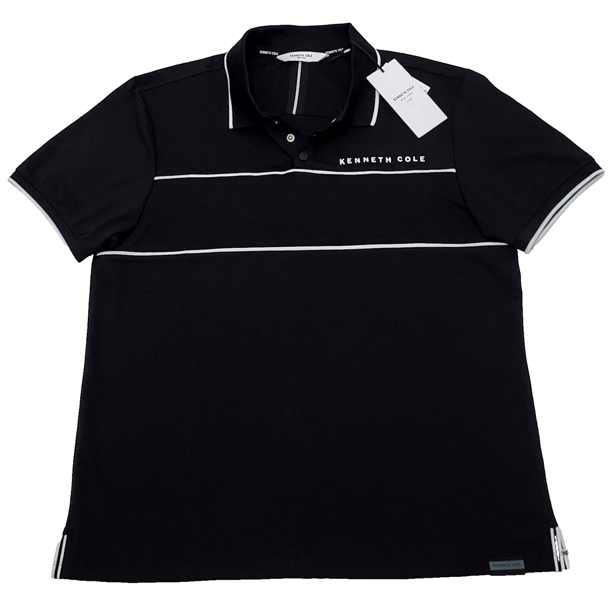 Kenneth Cole Polo Shirt Men's Color Black Size M (NEW ORIGINAL