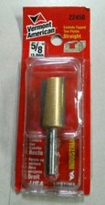 Vermont American 22450, 5/8" Straight Router Bit Carbide Tipped Two Flutes FS 