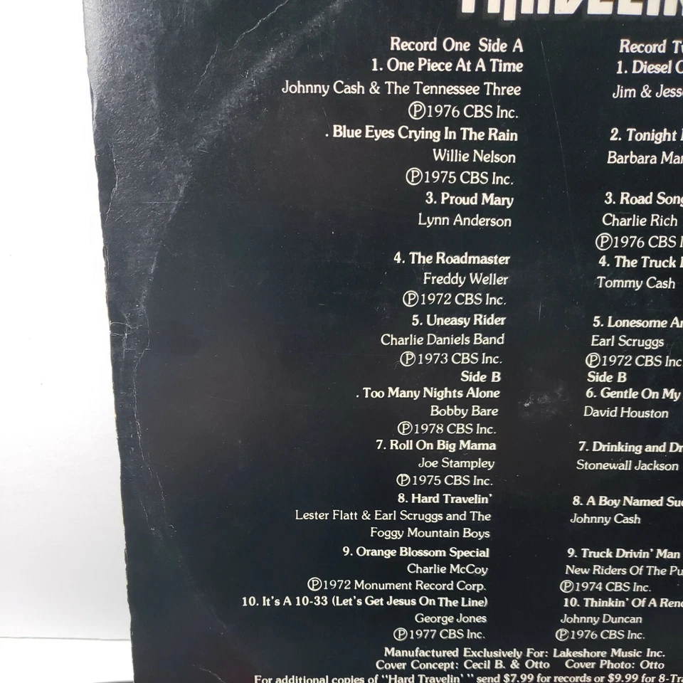 Rare County Compilation 2LP Hard Travelin' feat Johnny Cash, Willie Nelson 1979 - Image 4 of 4