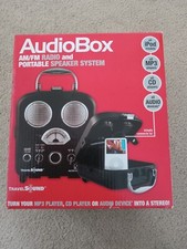 Travel Sound Audio Box AM/FM Radio  Portable Speaker System--FREE SHIPPING 