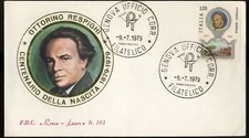 ITALY 1979 - FDC ROME-LUXOR 101 - Centenary of Respighi - Stamp of Genoa