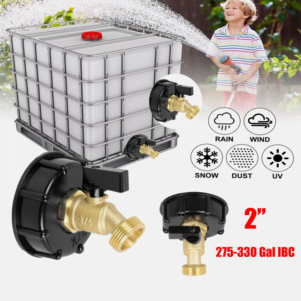 Adattatore IBC Tote Adattatore Valvola 1/2 Pollice Raccordo Per Tubo Giardino In Ottone Per Serbatoio 275 A 330 Galloni Con Corpo Del Rubinetto Ispessito A Tenuta Stagna - Foto 10