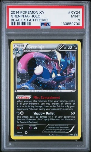 2014 POKEMON XY BLACK STAR PROMO #XY24 GRENINJA-HOLO PSA 9