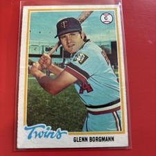 1978 Topps #307 Twins Glenn Borgmann Baseball Card