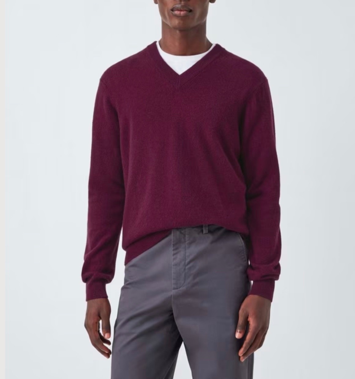 John Lewis Made in Italy Cashmere V-Neck Jumper, SIZE M RRP £99.00